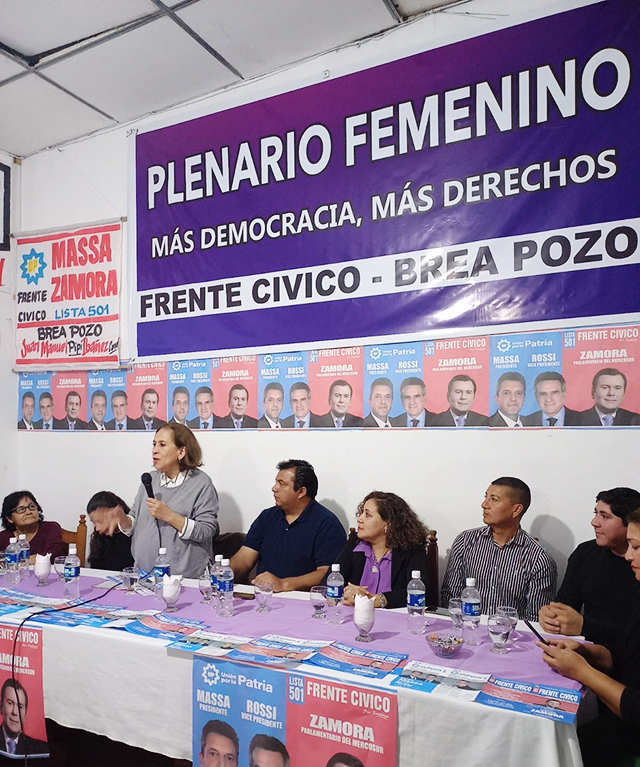 Brea Pozo Se concretó el primer plenario femenino del Frente Cívico