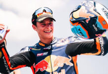 Hazaña del argentino Valentín Perrone en Moto3: largó 14° y consiguió un podio en la primera carrera del año