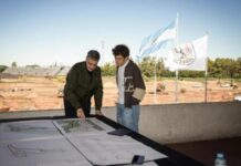 Colapinto recorrió las obras del Autódromo Óscar y Juan Gálvez