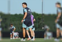 La Selección argentina completó su segundo entrenamiento en Kansas