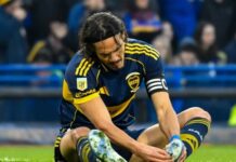 Así fue el paso de Cavani por Boca