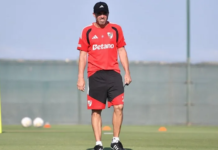 El once que piensa Coudet para recibir a Barracas, con Montiel y Otamendi
