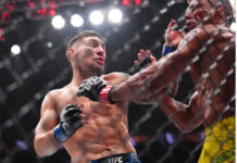 Codazos y golpes en la cara: el impactante nocaut del argentino Esteban Ribovics a una leyenda de la UFC