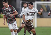 Platense perdió 2-0 ante Fluminense en Brasil por la ida de los cuartos de la Copa Libertadores