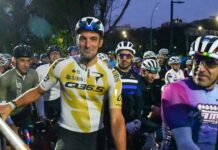 Scaloni compitió en los 129 km del Gran Fondo Buenos Aires